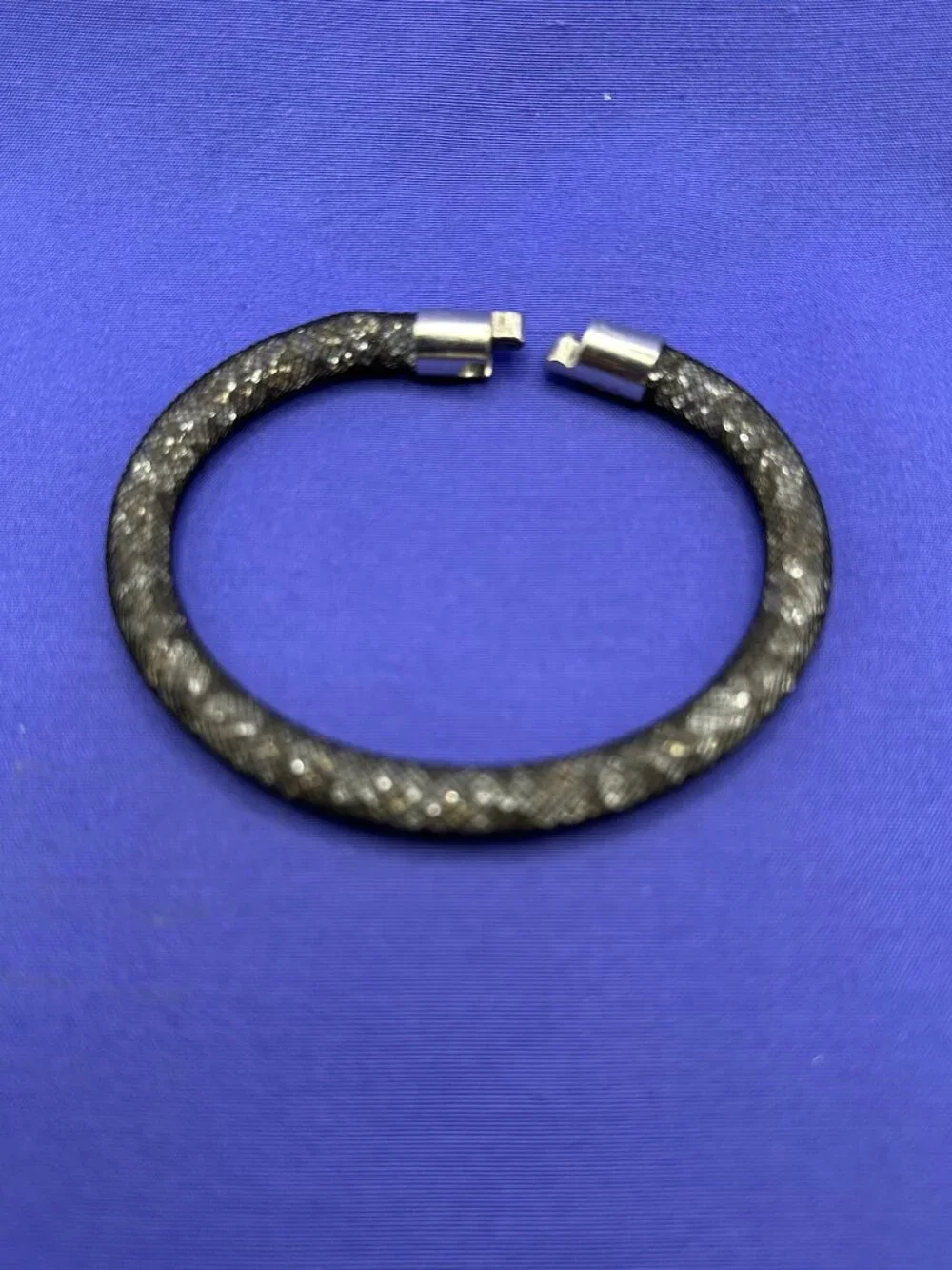 Swarovski Stardust Black Crystal Mesh Bracelet